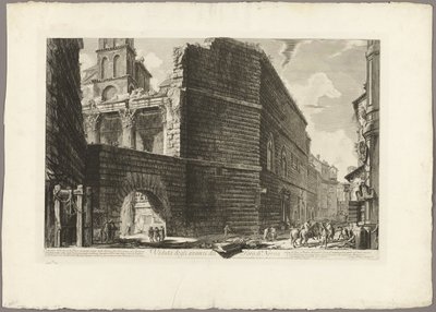 Ansicht der Überreste des Forums von Nerva, aus Ansichten von Rom von Giovanni Battista Piranesi