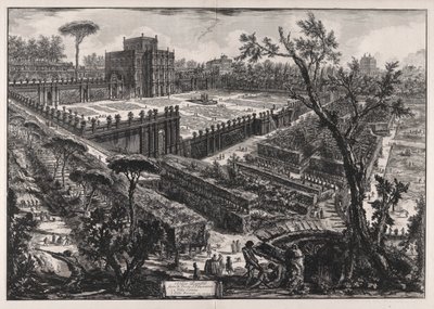 Villa Panfili außerhalb der Porta S. Pancrazio, aus Vedute di Roma (Ansichten von Rom) von Giovanni Battista Piranesi