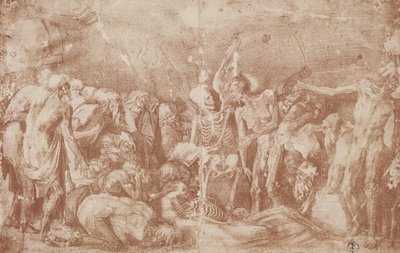 Studie der Lebenden und Toten versammelt von Giovanni Battista Rosso Fiorentino