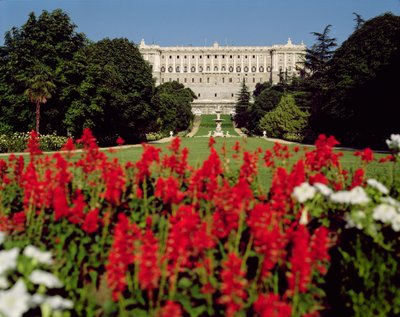 Palacio Real von den Gärten, begonnen 1738 von Giovanni Battista Sacchetti