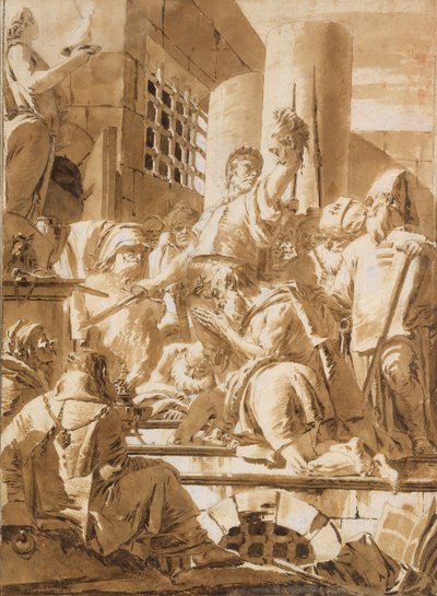 Enthauptung von zwei männlichen Heiligen von Giovanni Battista Tiepolo