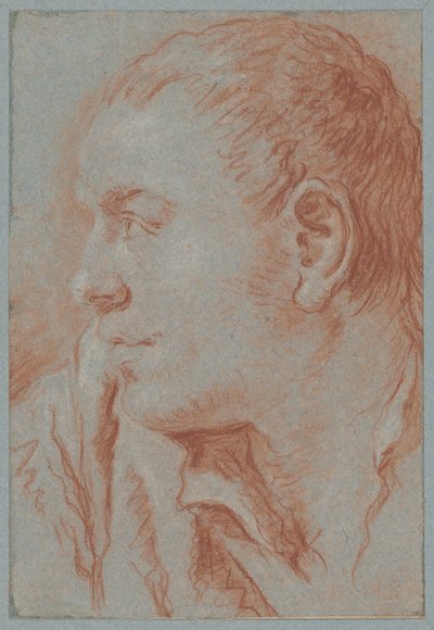 Kopf eines jungen Mannes im Profil von Giovanni Battista Tiepolo
