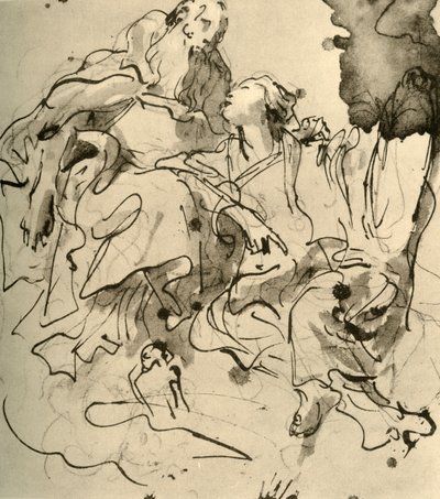 Alter Mann und junge Frau, 1761, 1928 von Giovanni Battista Tiepolo