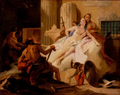 Skizze für "Venus und Vulkan" von Giovanni Battista Tiepolo