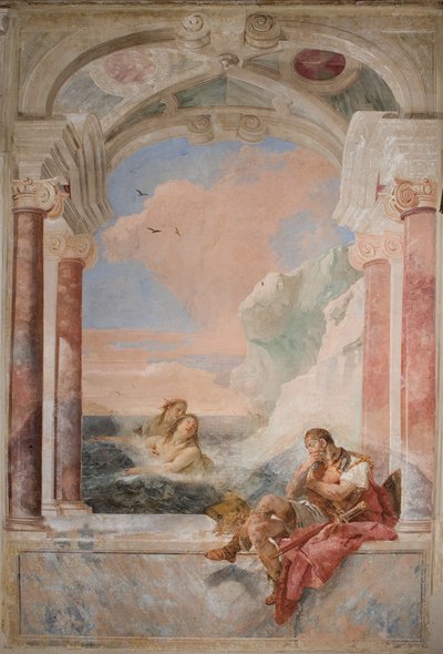 Thetis tröstet ihren Sohn Achilles, aus dem Raum der Ilias in der Palazzina, 1757 von Giovanni Battista Tiepolo
