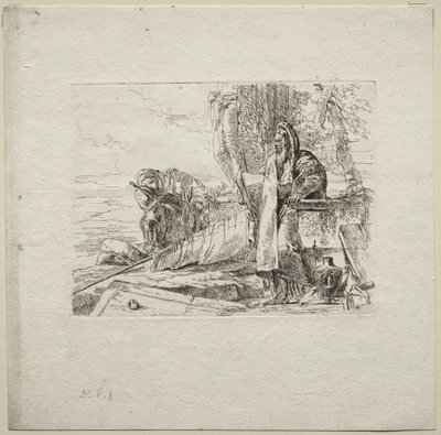 Verschiedene Kaprizen: Der Philosoph mit Buch von Giovanni Battista Tiepolo