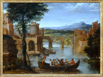 Das Konzert auf dem Wasser, auch bekannt als Die kleine Brücke von Giovanni Battista Viola