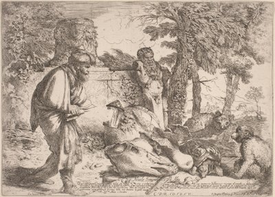Diogenes sucht einen ehrlichen Mann von Giovanni Benedetto Castiglione