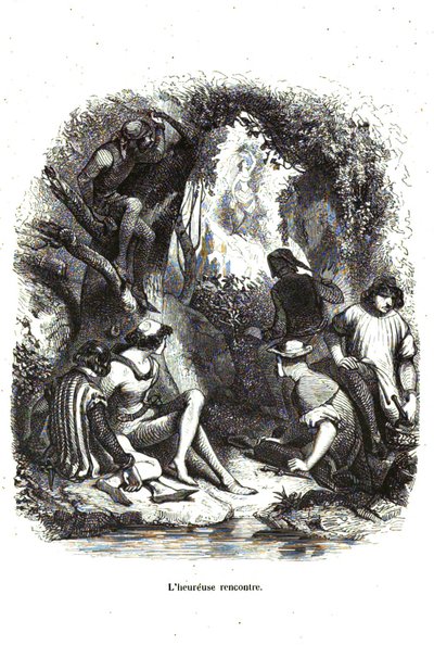 Dekameron - Fünfter Tag, Novelle 6 - Das glückliche Treffen von Giovanni Boccaccio
