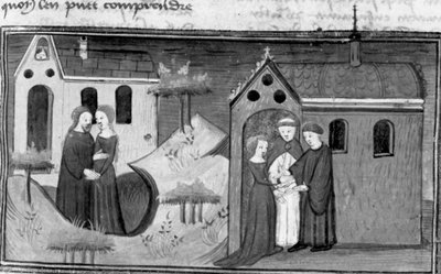 Dekameron, Alibech befindet sich bei einem Einsiedler; Alibech heiratet Neerbale. Dritter Tag, Novelle 10. von Giovanni Boccaccio