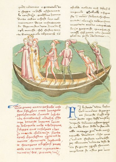 Dekameron, Kuppler wider Willen - Ninette und ihre Schwestern segeln, Vierter Tag, Novelle 3 von Giovanni Boccaccio
