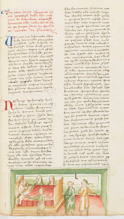 Dekameron, Wovon junge Mädchen träumen - Peter III. von Aragon am Bett von Lisa Puccini, Zehnter Tag, Novelle 7 von Giovanni Boccaccio