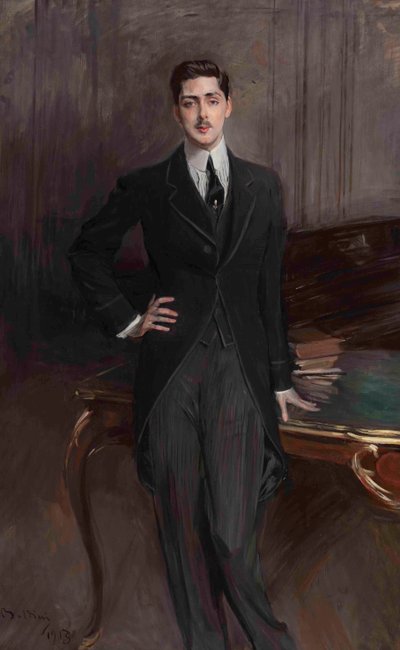 Porträt von Graf Sergey Platonovich Zubov, 1881-1964, 1913 von Giovanni Boldini