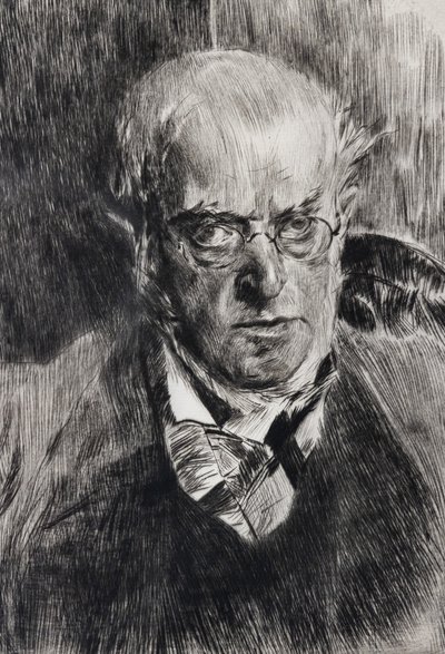 Porträt des Malers Adolph Menzel (Detail) von Giovanni Boldini