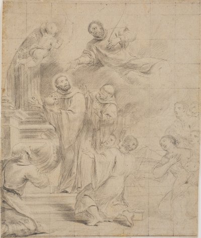 St. Bernhard rettet den Schädel von St. Caesarius von Giovanni Bonati