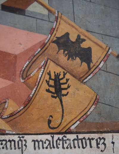 Jüngstes Gericht, Detail, um 1492 (Fresko) von Giovanni Canavesio