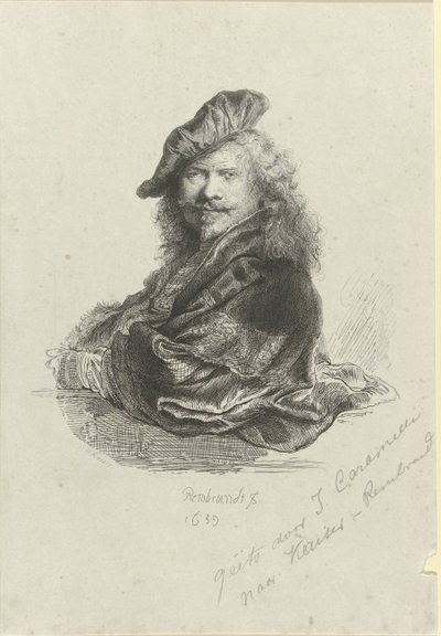 Porträt von Rembrandt Harmensz. van Rijn von Giovanni Caramelli