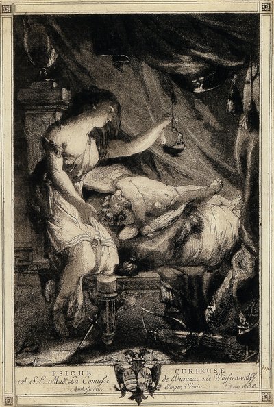 Neugierige Psyche, Mitte der 1770er Jahre von Giovanni David