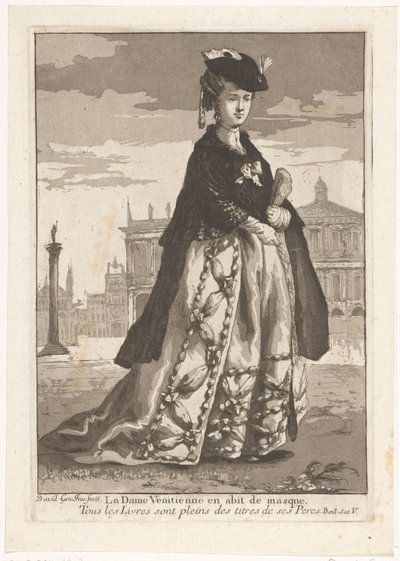 Die venezianische Dame (Divers Portraits, Serientitel) von Giovanni David