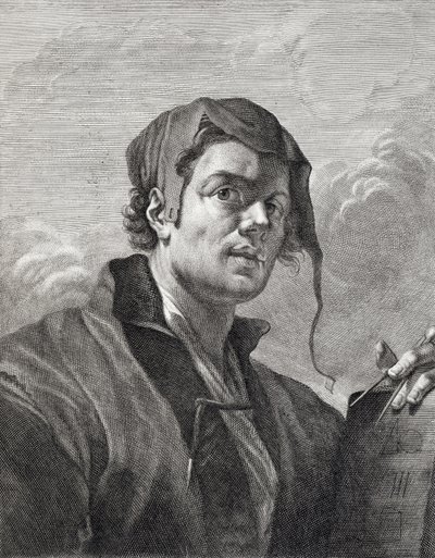 Gerrit van Honthorst (1590-1656), graviert von Cosimo Mogalli (1667-1730) von Giovanni Domenico Ferretti