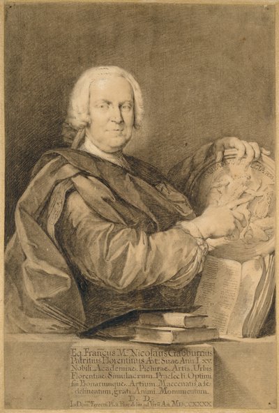 Porträt von Cavaliere Francesco Maria Niccolò Gabburri von Giovanni Domenico Ferretti