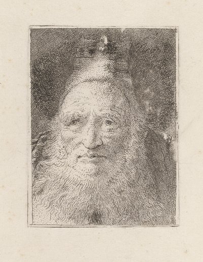 Bärtiger alter Mann mit Hut, aus der Raccolta di Teste (Sammlung von Köpfen) von Giovanni Domenico Tiepolo