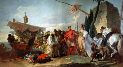 Cäsar trifft Kleopatra, 1747 von Giovanni Domenico Tiepolo
