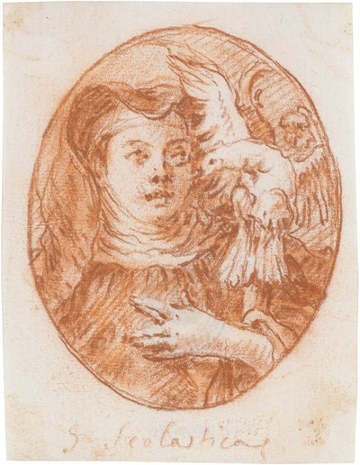 Die hl. Scholastika von Giovanni Domenico Tiepolo