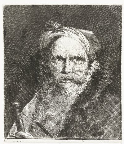 Mann mit Schwert von Giovanni Domenico Tiepolo