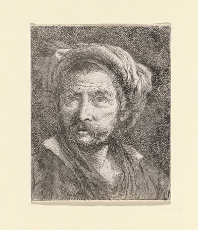Alter Mann mit Turban, aus der Raccolta di Teste (Sammlung von Köpfen) von Giovanni Domenico Tiepolo