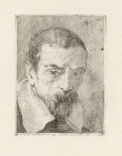 Alter Mann mit Bart und kahlem Kopf, aus der Raccolta di Teste von Giovanni Domenico Tiepolo