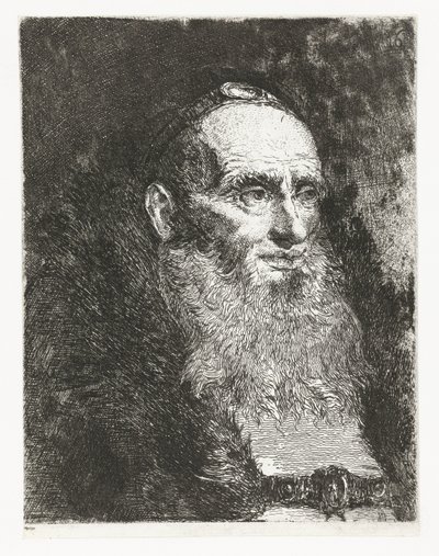Alter Mann (Sammlung von Köpfen) von Giovanni Domenico Tiepolo