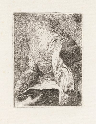 Türke von hinten gesehen, aus der Sammlung von Köpfen von Giovanni Domenico Tiepolo