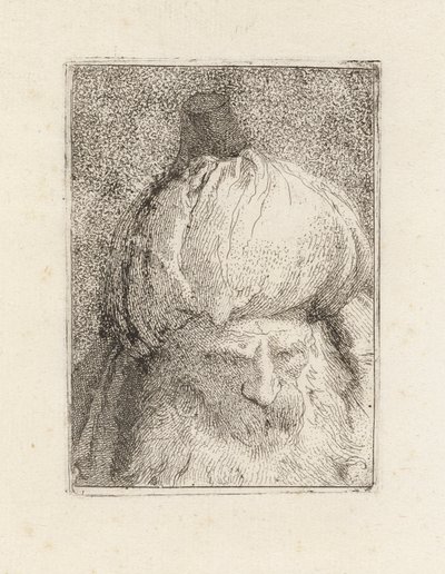 Türke von vorne gesehen, aus der Raccolta di Teste (Sammlung von Köpfen) von Giovanni Domenico Tiepolo