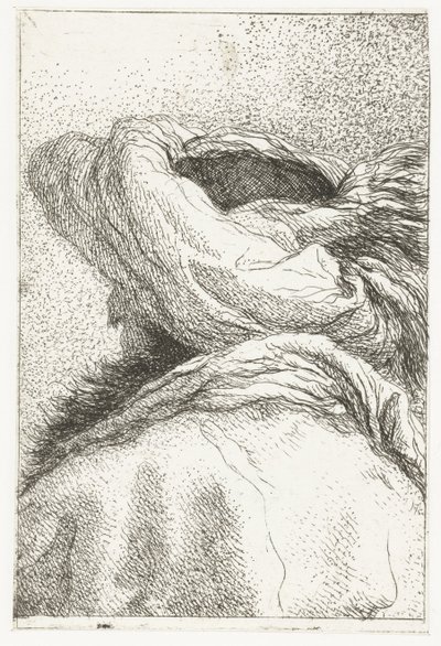 Türkischer Mann mit abgewandtem Kopf und Turban von Giovanni Domenico Tiepolo