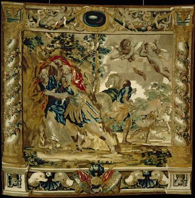 Dido und Aeneas suchen Schutz vor einem Sturm von Giovanni Francesco (1610 62) Romanelli