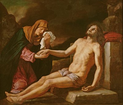 Jesus wird von der Jungfrau betrauert von Giovanni Francesco Barbieri