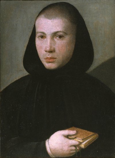 Porträt eines jungen Benediktinermönchs von Giovanni Francesco Caroto