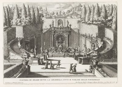 Fontana dei Draghi in den Gärten der Villa d