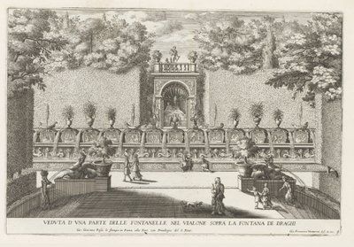 Brunnen in den Gärten der Villa d