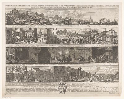 Prozession zur Befreiung Roms von der Pest von Giovanni Giacomo de