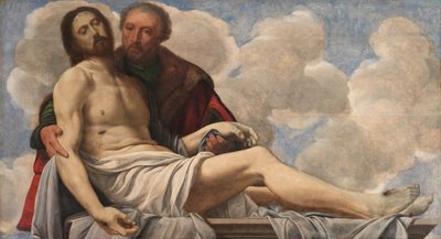 Christus mit Joseph von Arimathäa, um 1525 von Giovanni Girolamo Savoldo