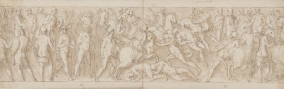 32 Kopien nach der Marcus-Aurelius-Säule, Piazza Colonna in Rom von Giovanni Guerra