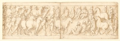 32 Kopien nach der Säule des Marcus Aurelius, Piazza Colonna in Rom von Giovanni Guerra