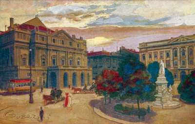 Mailand: Piazza und Teatro della Scala von Giovanni Guerzoni