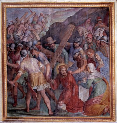 Passion Christi: Der Fall auf dem Weg nach Golgatha von Giovanni Il Cosci Balducci