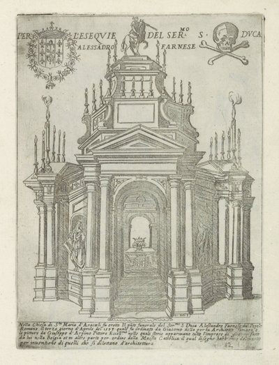 Grabdenkmal von Alessandro Farnese in der Santa Maria in Aracoeli in Rom von Giovanni Maggi