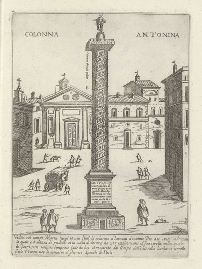 Säule des Marcus Aurelius in Rom von Giovanni Maggi