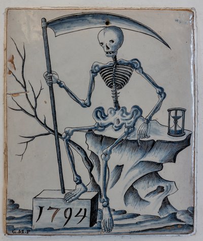 Plakette mit Allegorie des Todes von Giovanni Meazzi