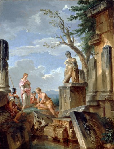 Ruinen mit einer Sibylle und anderen Figuren von Giovanni Paolo Panini